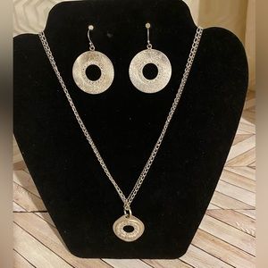 Silpada Silver Necklace and Earring Set